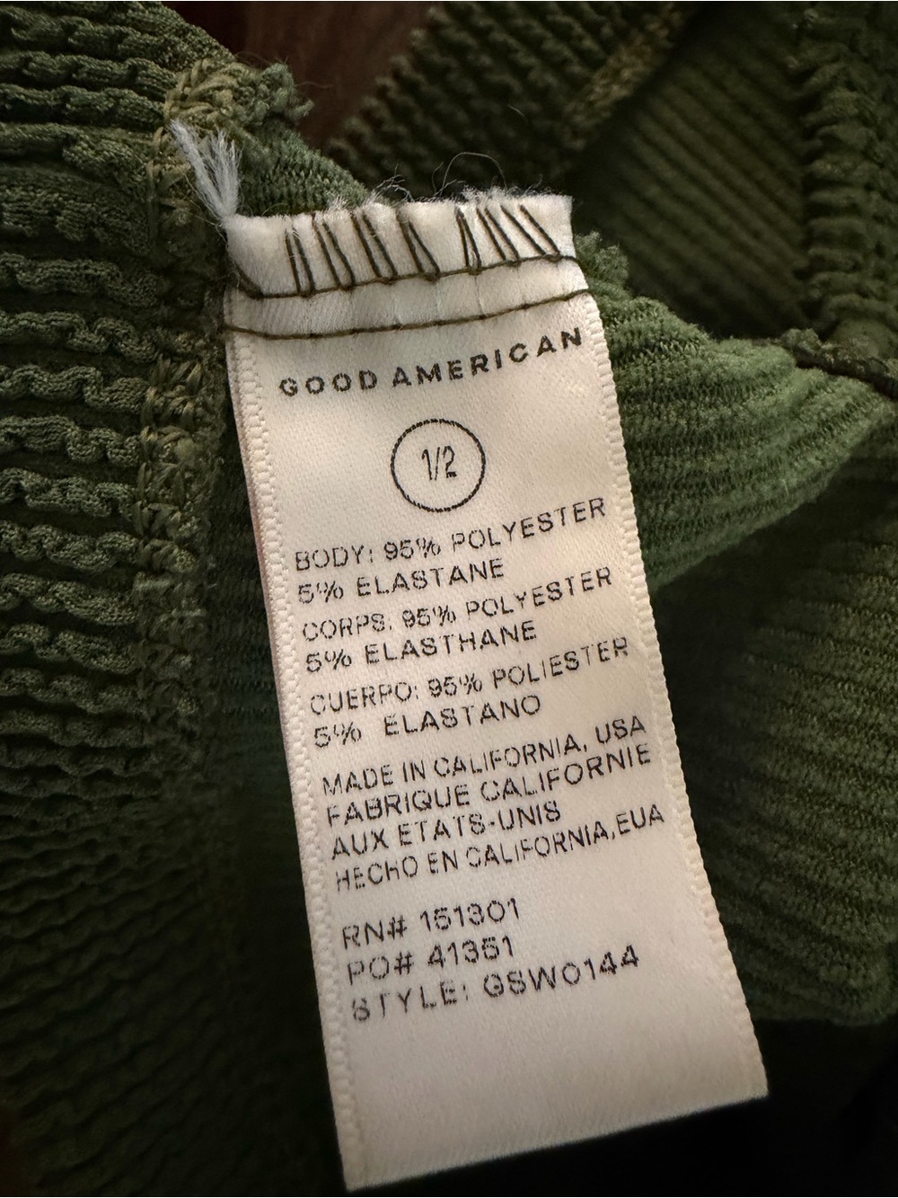 Good American Always Fits Scoop Bikini top - Picture 3 of 3